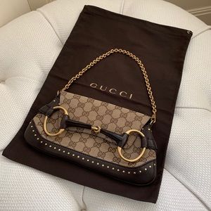 GUCCI VINTAGE ICONIC HORSEBIT POCHETTE BAG